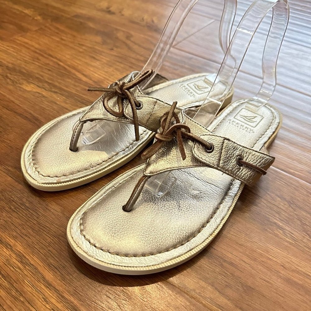 Sperry leather tied sandals